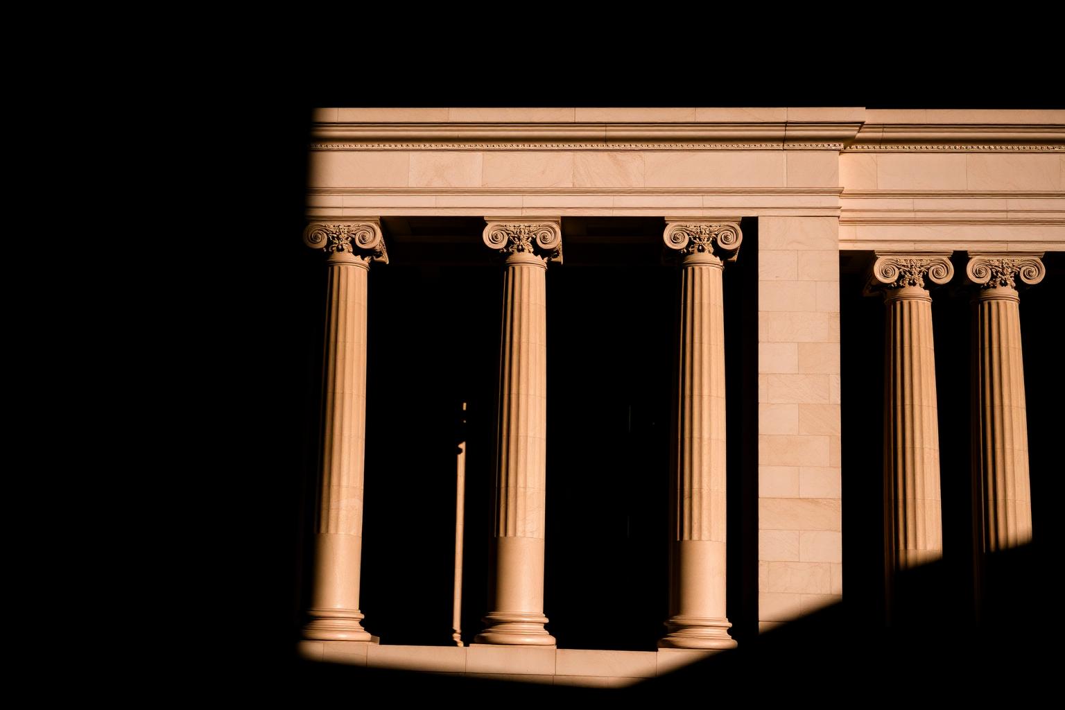 Courthouse columns